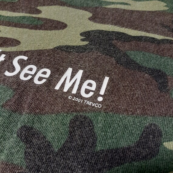 Vintage 2001 "Ha! Now You Can't See Me!" Camo Rin… - image 3