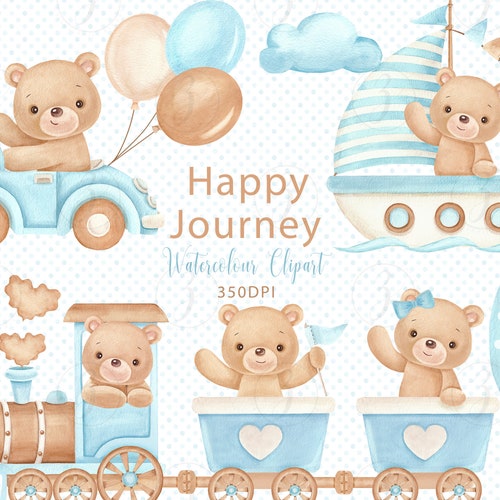 Happy Journey blue - Etsy