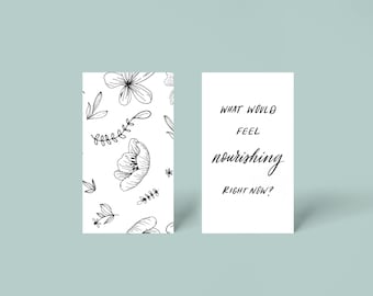 Supportive Question Note Cards | Printable Cards | Digital File | Instant Download