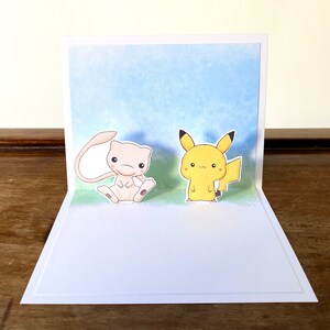 Squirtle and Charmander Handmade Popup Card Pokemon, Birthday, Valentine, Birthday, Anniversary, Missing You, Pop Up, Best Friend, Love image 6