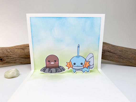 Diglett And Mudkip Handmade Popup Card Pokemon Birthday Etsy Diglett And Mudkip Handmade Popup Card Pokemon Birthday Etsy