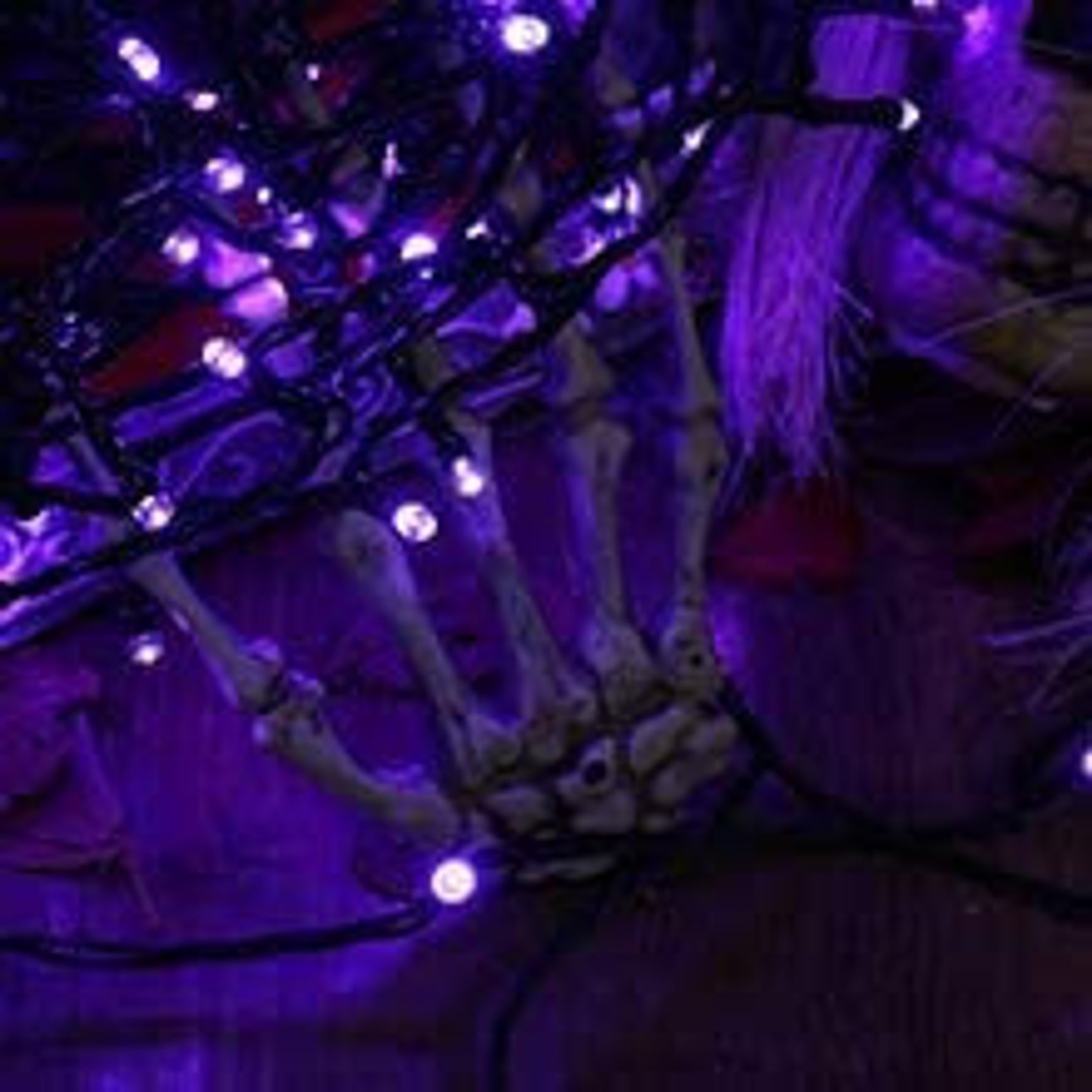 Purple String Light For Halloween Décor Outdoor Halloween Etsy