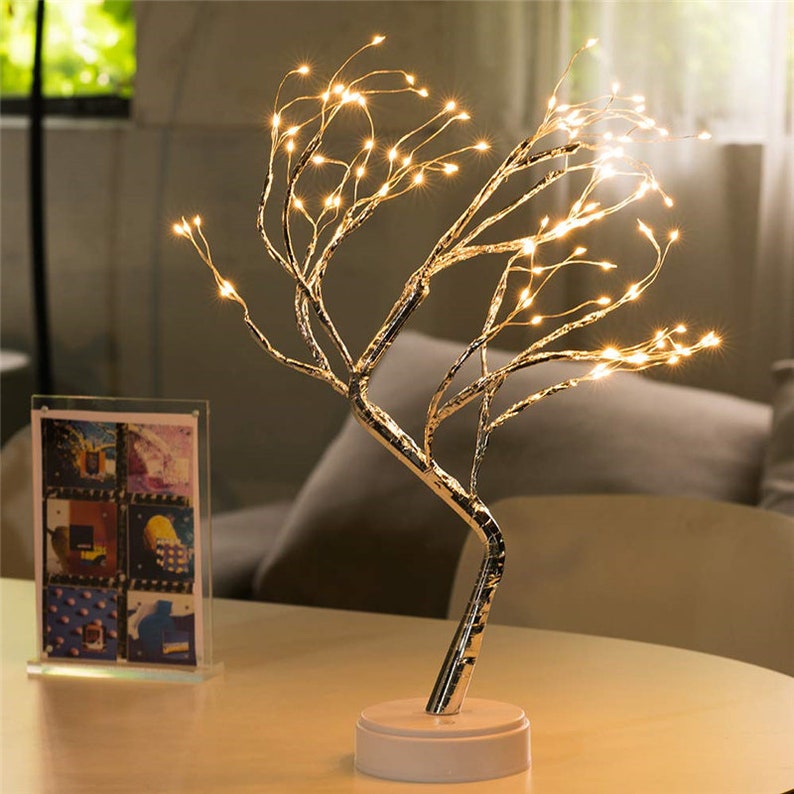 Bonsai Tree Lights Night Light Bedroom Night Light Fairy Etsy