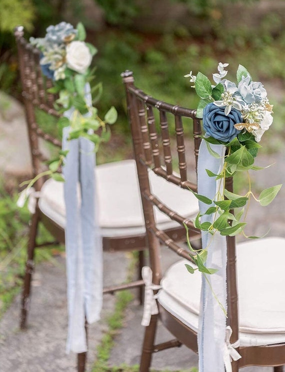 8 Pcs Wedding Aisle Chair Decorations Wedding Arch Flowers DIY - Etsy