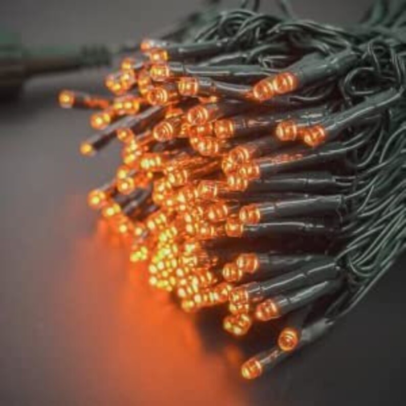 Orange String Light for Halloween Décor Outdoor Halloween Etsy