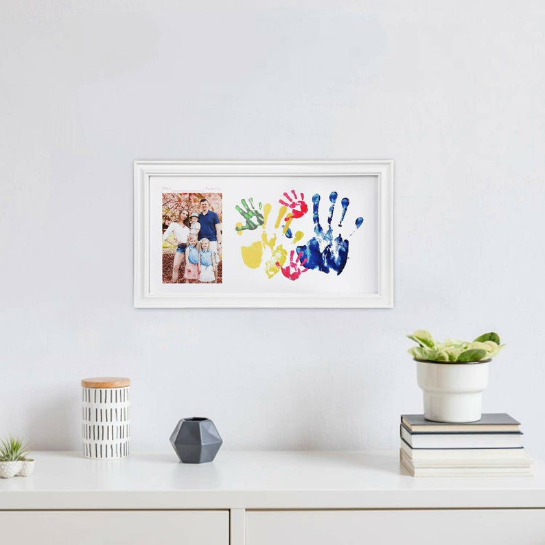 Colored kids kit DIY Kit Handprint Frame Kit Color DIY Kit Frame Kit Homemade DIY