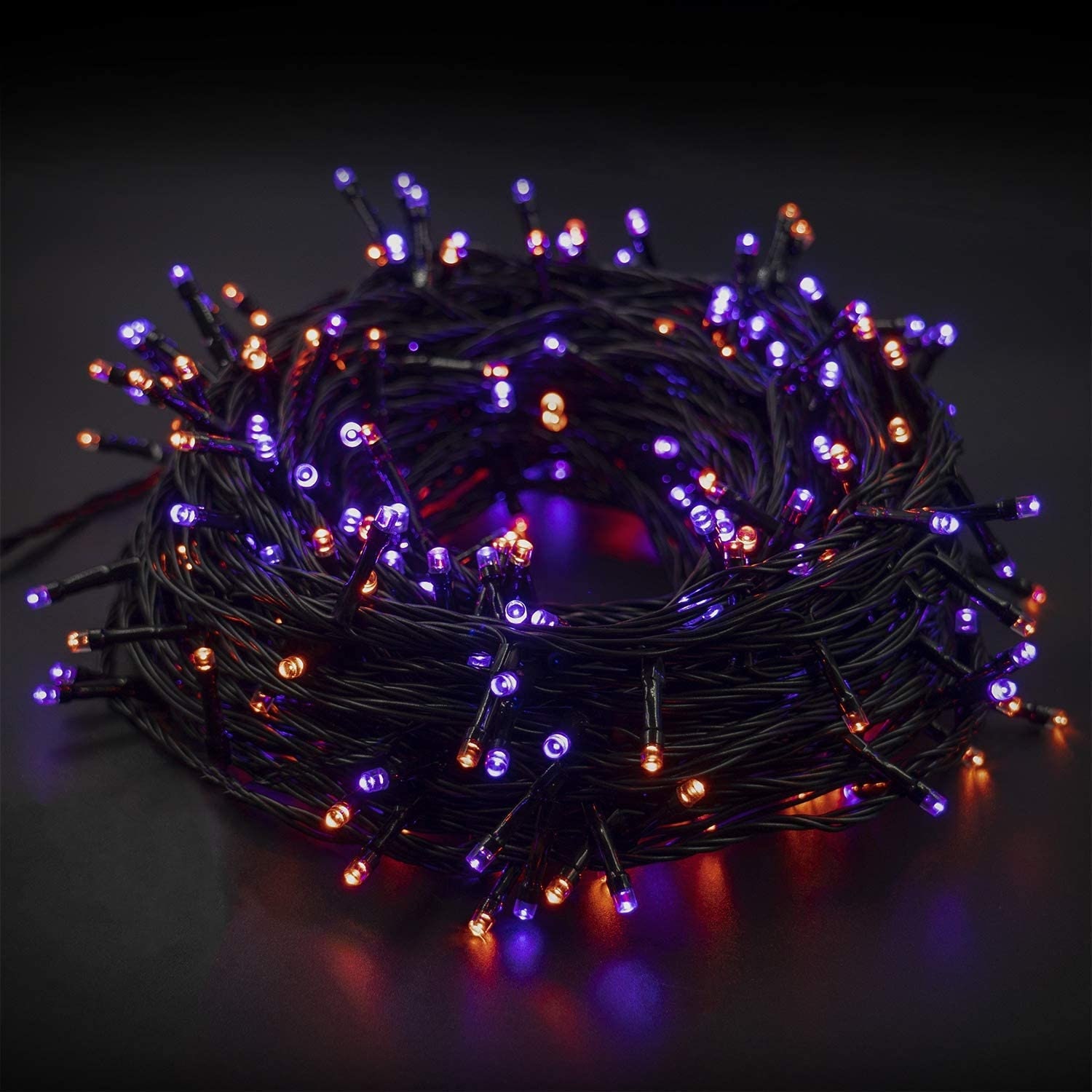Purple Orange Halloween Lights
 Halloween Orange & Purple String Lights 300 LEDs Halloween