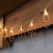 Diamond Shaped Warm White Outdoor Fairy String Light Battery Powered 1.8M 10LEDs  For Christmas, Wedding lights, Patio lights, Garden lights 