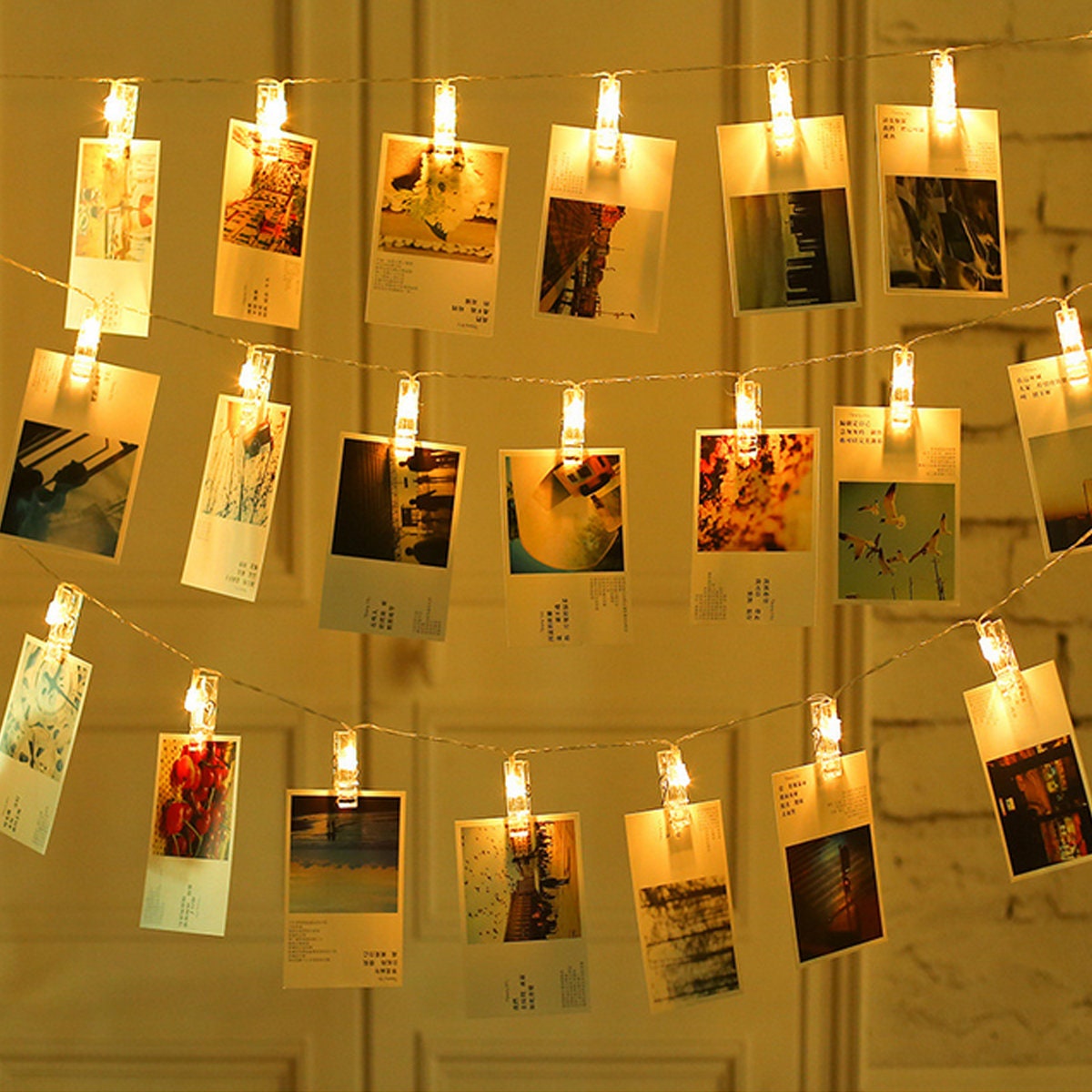 Photo Clips String Light Photo Hanging Lights Photo Hanger Etsy