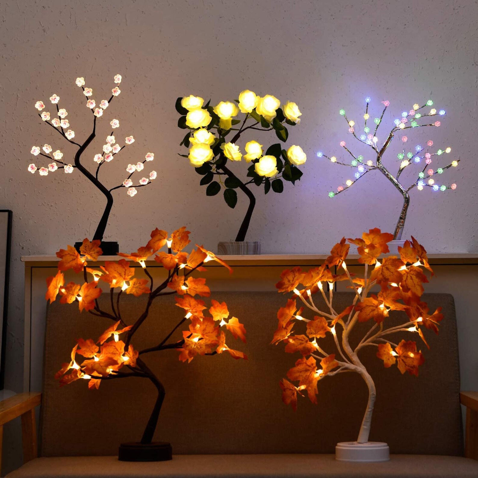 Maple Tree Lights Bonsai Tree Lights Warm Fairy Lights Decor Etsy