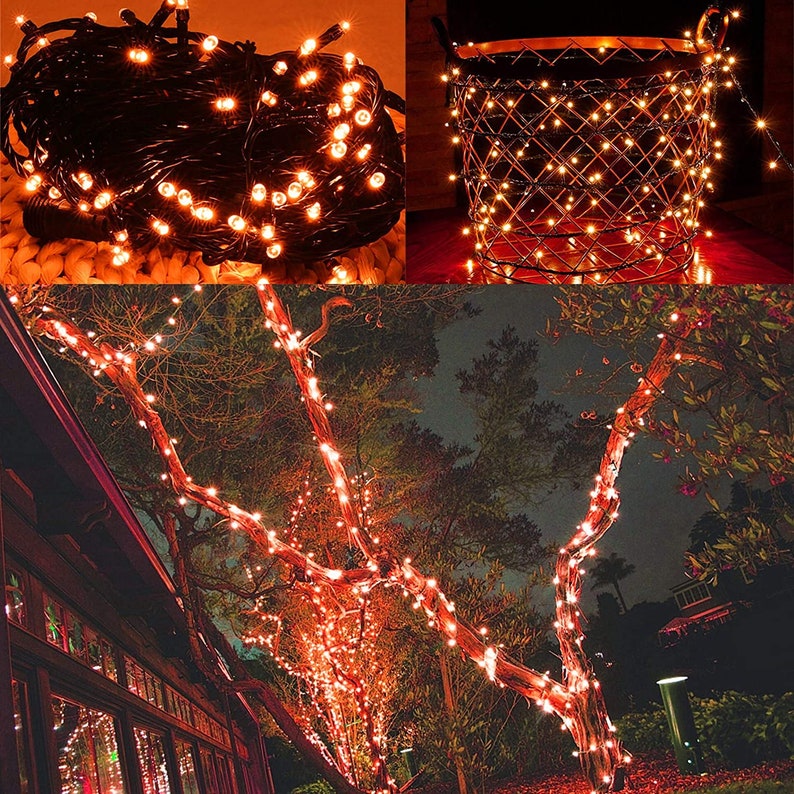 Orange String Light for Halloween Décor Outdoor Halloween Etsy