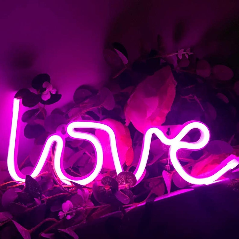 Love Neon Sign Decorative Neon Signs for Wall Decor Cute - Etsy