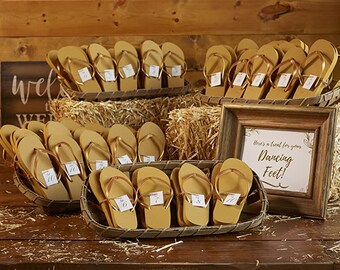 52 Pairs Wedding Flip Flops Bulk White 