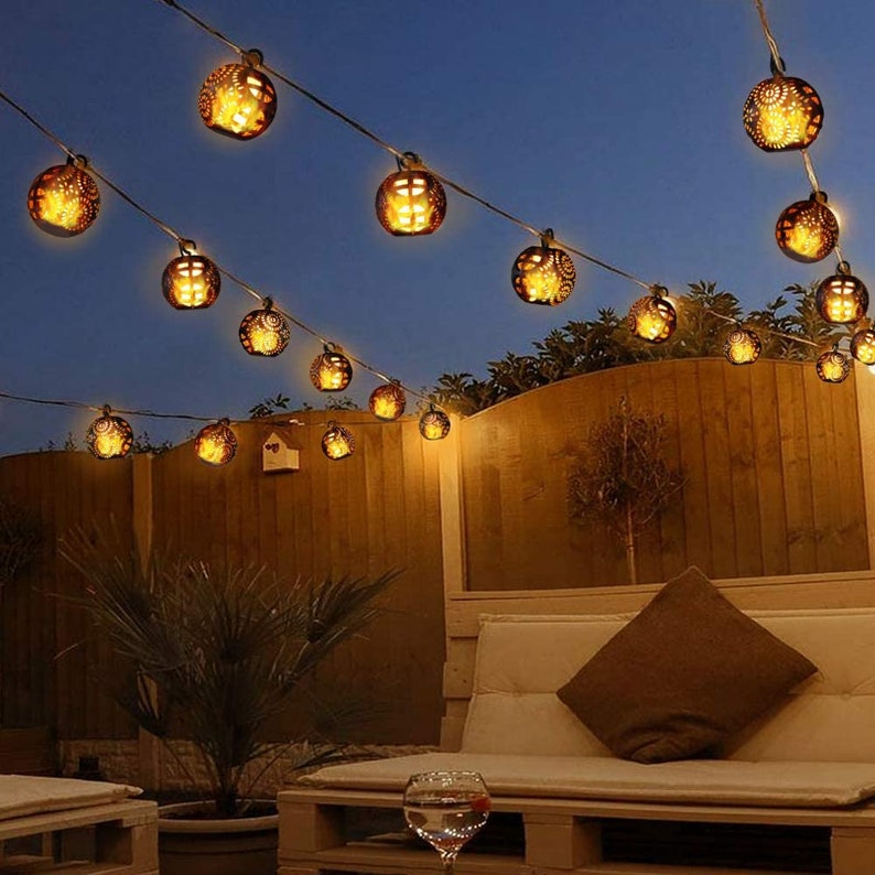 moroccan style string lights