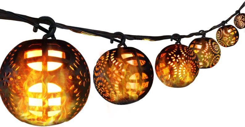 moroccan style string lights