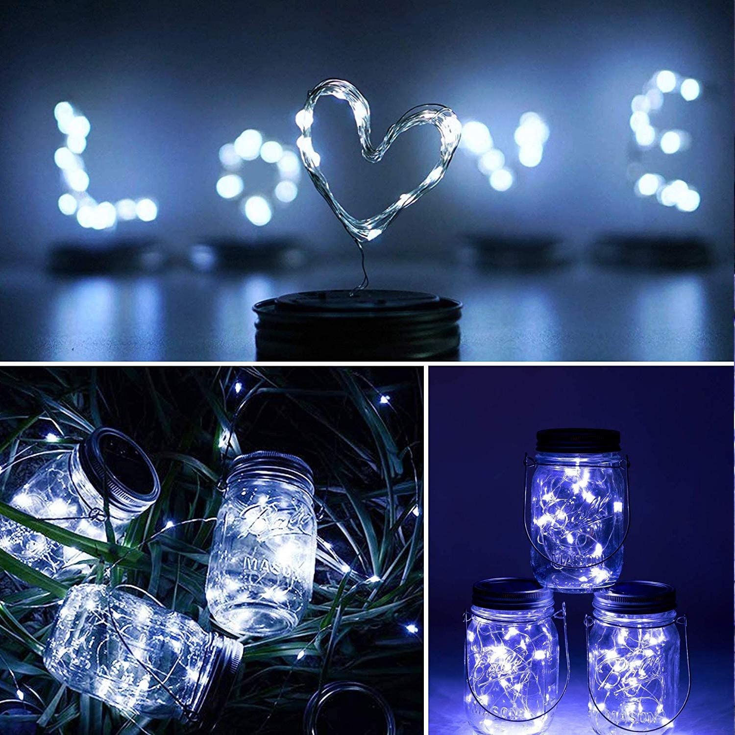 8 pack Masons Jar Lights Mason Jar svg Hanging Lights Etsy