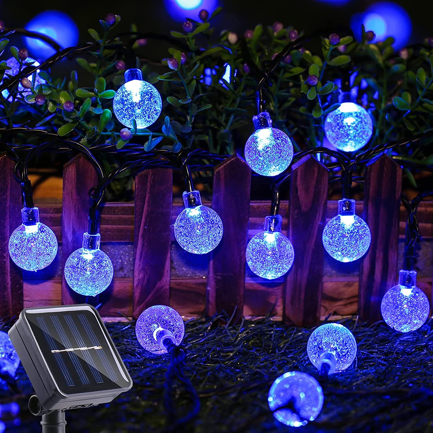 50 LED 29.5ft Outdoor Solar Lights Outdoor Lighting Solar | Etsy