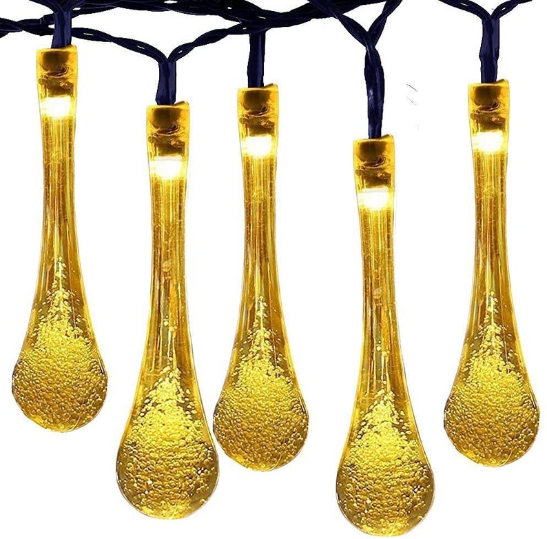 Raindrop Christmas Light Raindrop Crystal Chandelier Etsy