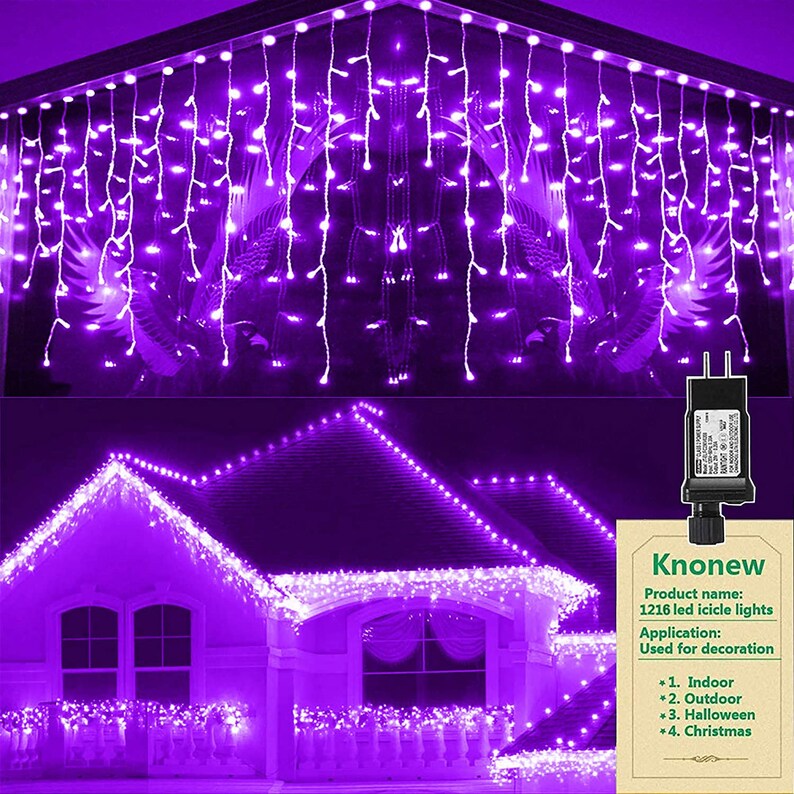 Christmas House Light Show 98.5ft 1216 LED 8 Modes Etsy