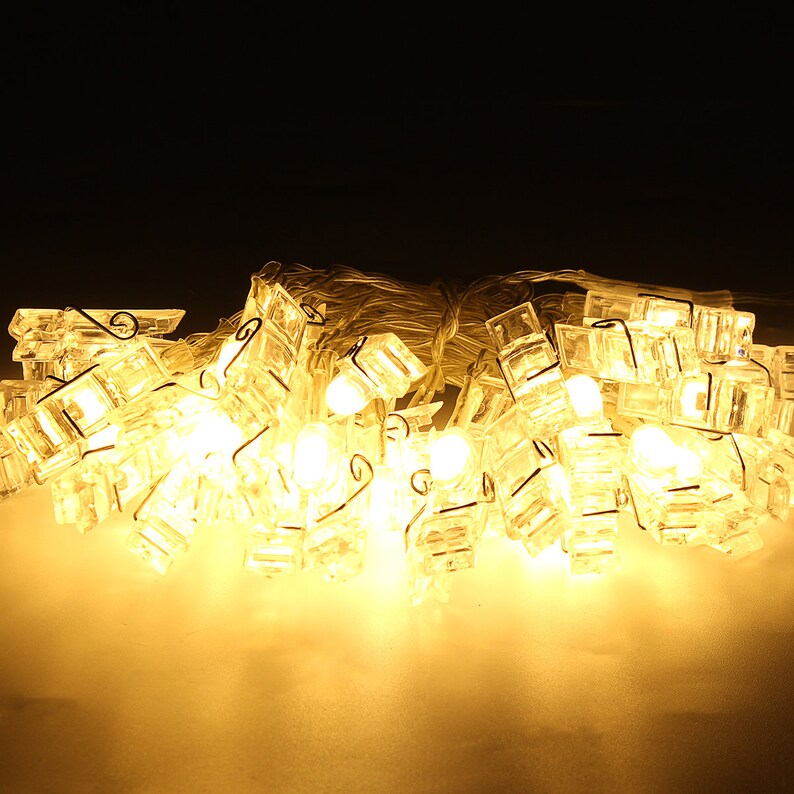 Photo Clips String Light Photo Hanging Lights Photo Hanger Etsy UK