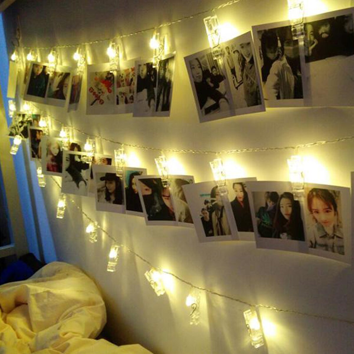 Photo Clips String Light Photo Hanging Lights Photo Hanger Etsy