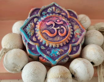OM Altar Stone - Spiritual stone with universal vibration for your sacred space / altar / Spiritual gift idea