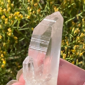 Raw Lemurian Crystal Point, Lemurian Seed Crystal, Lemurian Quartz Crystal, Natural Lemurian Crystal, Minas Gerais Brazil