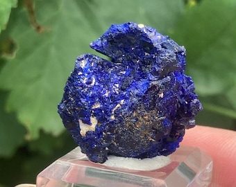 Raw Azurite Crystal | Kerrouchen Morocco, Deep Blue Healing Stone, Spiritual Energy, Collectible Mineral Specimen