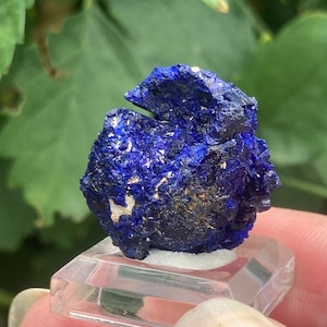 Rå azuritkristall | Kerrouchen Marocko, djupblå helande sten, andlig energi, samlarobjekt mineralprov