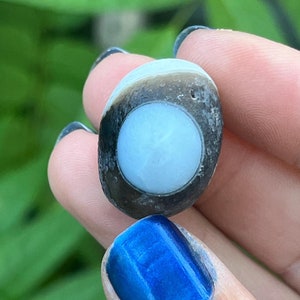 Cristal d'agate oeil de gobi | Agate de Mongolie du désert de Gobi, agate de Gobi, agate oeil | Yeux rares en calcédoine et agate | Cristaux de guérison métaphysiques