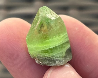 Raw Etched Peridot Crystal from Pakistan 5.2g | Terminated Natural Peridot Specimen | August Birthday Gift