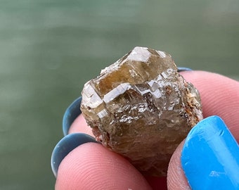 Rare Cerussite Crystal: Raw Fluorescent Mineral Stone from Touissit, Morocco