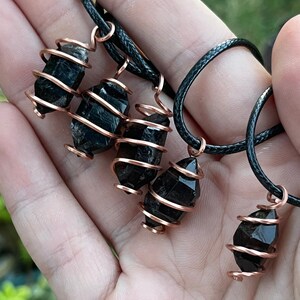 Tibetan black quartz necklace hotsell