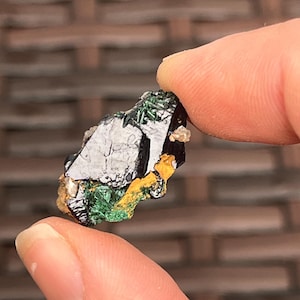 Raw Azurite Malachite Crystal from Kerrouchen, Morocco | Natural Blue Green Azurite Malachite Stone | Rare Healing Crystal Specimen