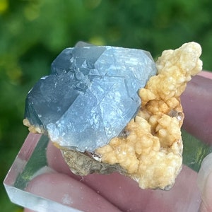 Large Blue Celestite Crystal, Natural Blue Celestine, Raw Celestite Specimen Afghanistan, Celestine Stone, Celestite Rough, Rare Celestine