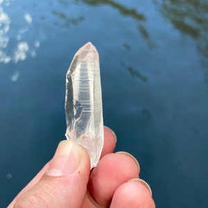 Raw Lemurian Crystal Point, Lemurian Seed Crystal, Lemurian Quartz Crystal, Natural Lemurian Crystal, Minas Gerais Brazil
