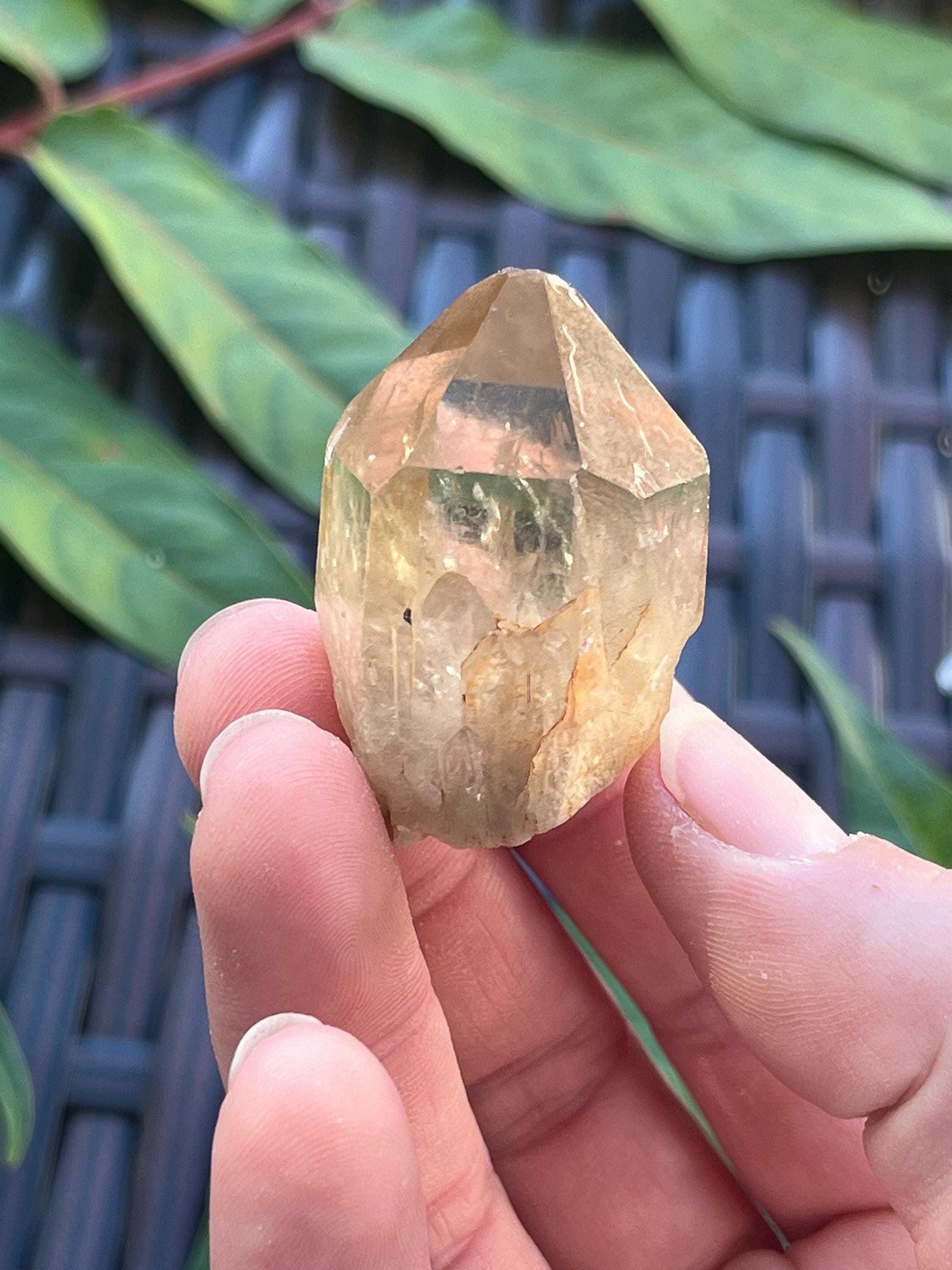 コンゴ産　天然クンダリーニシトリン　貴重　108g 天然石 天然コンゴ産シトリンポイント | 天然ゴールデンシトリンクリスタル