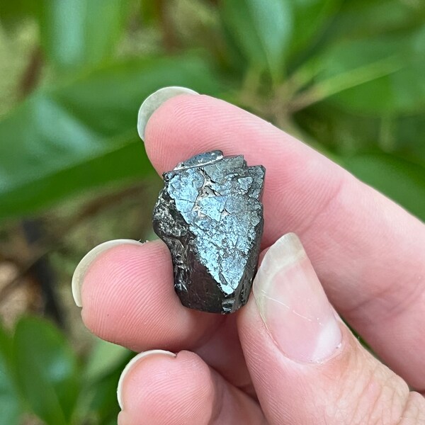 Natural Octahedral Magnetite Crystal from Iron Springs, Utah | Pyramid Shaped Magnetite Crystals, Raw Terminated Magnetite Specimen