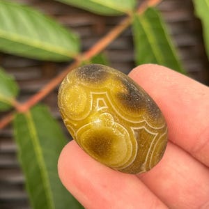 Cristal d'agate oeil de gobi | Agate de Mongolie du désert de Gobi, agate de Gobi, agate oeil | Yeux rares en calcédoine et agate | Cristaux de guérison métaphysiques