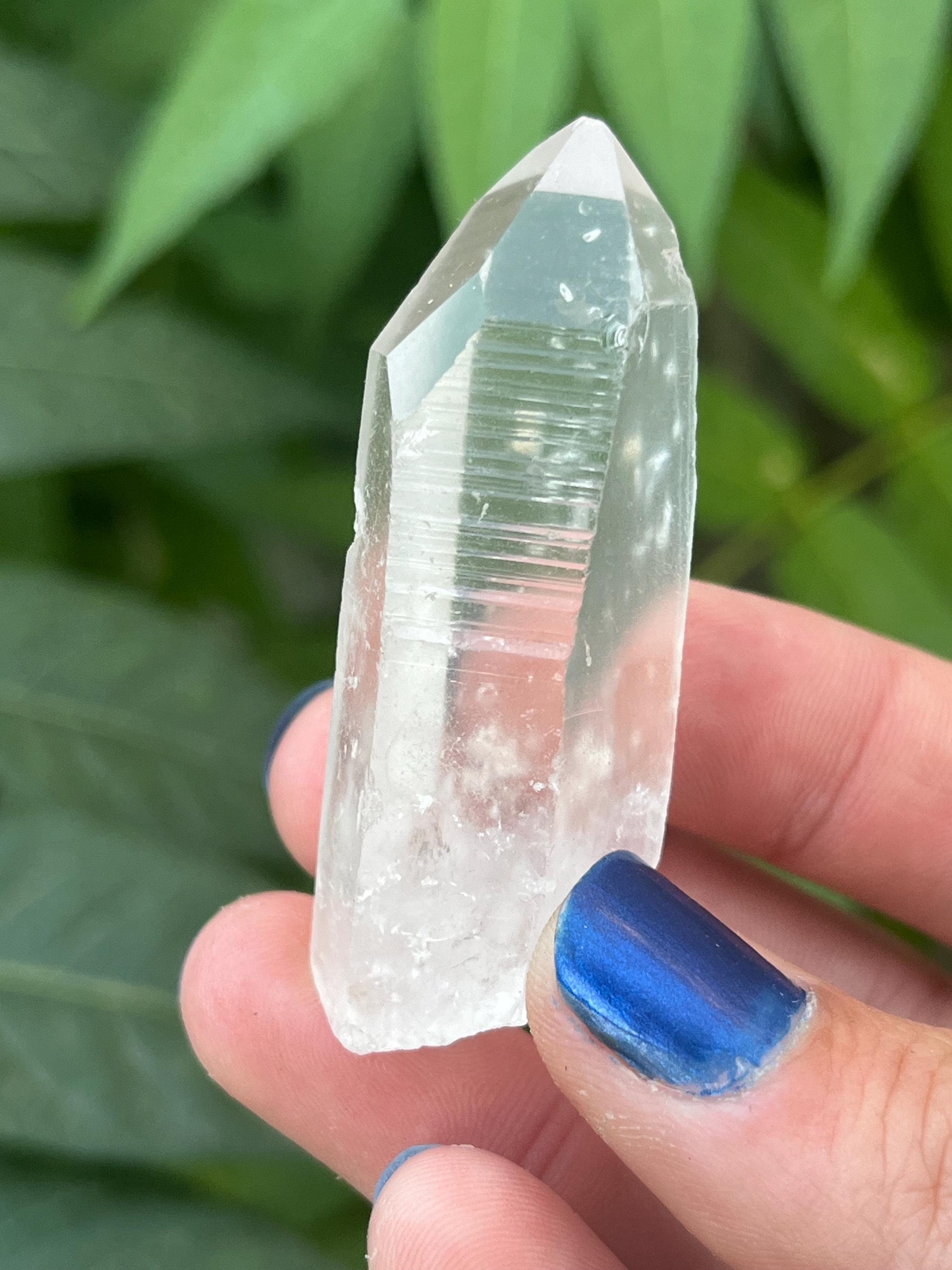 原石レムリアンクォーツクリスタルポイント：ブラジル・ディアマン