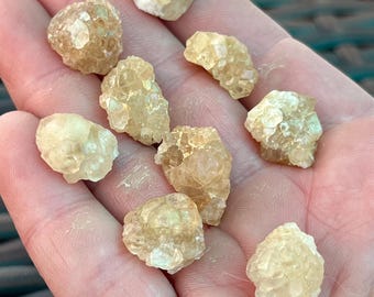 Rare Leuco Grossular Garnet Crystal Cluster From Pakistan | New Find! Raw Grossular Garnet Specimen, Natural Colorless Garnet