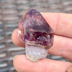 Rare Shangaan Amethyst Scepter with Smoky Purple & Hematite | High Vibration Amethyst Crystal from Zimbabwe | Third Eye, Crown Chakra Stone