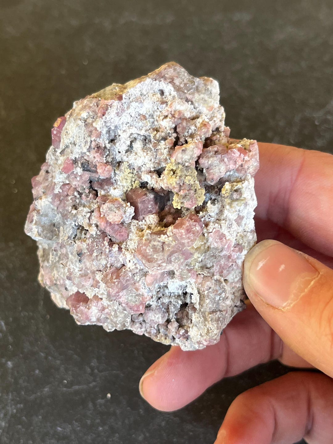 その他 GARNET CRADLE sugary sparkle Pink Grossular Garnet Cluster From Sierra De Cruces, Coahuila