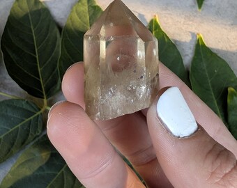 Raw Congo Citrine Point from Lwena | Untreated Solar Plexus Healing Specimen