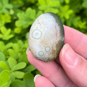 Agate oeil de Gobi de Mongolie 14,3 g | Agate naturelle avec motif yeux pour le travail énergétique, l'ancrage et la clarté mentale | Pierre de guérison