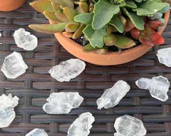Random Raw Faden Quartz Multi Terminated Cluster | Pocket Size Crystal
