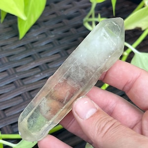 Natural Double Terminated Yellow Citrine Crystal | Raw Untreated Citrine Point from Madagascar | Golden Citrine Stone