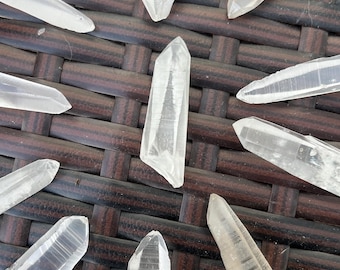 Random Lemurian Seed Crystal from Minas Gerais, Brazil | Clear or Smoky Tangerine Quartz