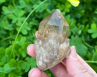 Large Raw Kundalini Citrine Crystal | Citrine Gemstone, Gold Citrine, Natural Untreated Citrine Point, Congo, Unheated Citrine, Raw Citrine