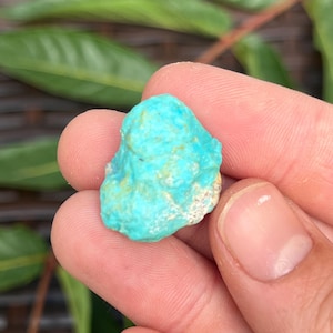 Raw Stabilized Kingman Turquoise Nugget from Arizona | High Quality Blue Turquoise for Jewelry Making, Lapidary, or Cabochon